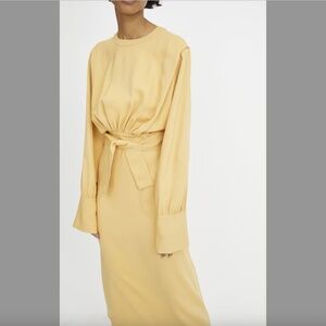 Rodebjer Tolalos Dress in Yellow Chalk